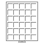 Leuchtturm: Érmedoboz 30 négyzet alakú rekeszes 38 x 38 mm füst színű - Image 2