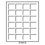 Leuchtturm: Érmedoboz 24 négyzet alakú rekesz 42 mm füst színű - Image 2