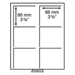 Leuchtturm: Érmedoboz 6 négyzet rekeszes 86x86 mm füst színű XL - Image 2