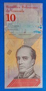 2018.  10 Bolivares UNC