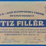 Dunaszerdahely 1916.  10 fillér UNC