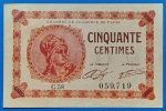 1920. 50 centimes  UNC szükségpénz