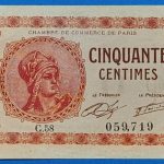 1920. 50 centimes  UNC szükségpénz