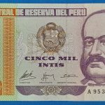 1988.  5.000 Intis EF