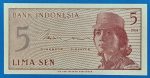 1964.  5 Sen UNC