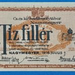 Nagymegyer 1916.  10 fillér UNC
