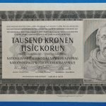 1942. 1.000 Korun UNC