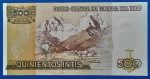1987. 500 Intis UNC - Image 2