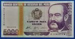1988.  5.000 Intis  UNC