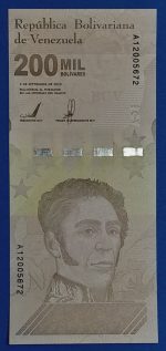2020. 200.000 Bolívares UNC