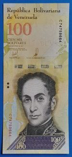 2017. 100.000 Bolívares UNC