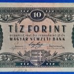 1947. 02.27 10 Forint EF "Kossuth címer"