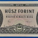 1980.09.30.  20 Forint EF