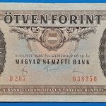 1980.09.30.  50 Forint F