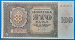 1941.  100 Kuna UNC
