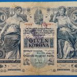 1902.  50 Korona VG "Román felülbélyegzéssel"