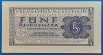 1944.  5  Reichsmark UNC