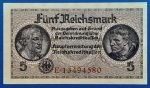 1940-1945.   5 Reichsmark UNC