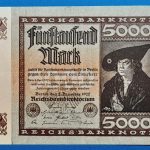 1922.   5.000 Mark UNC