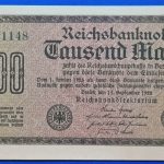 1922.   1.000 Mark UNC