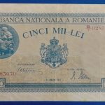 1945. 5.000 Lei F-
