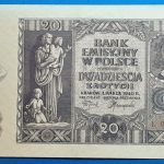 1940.  20 Złotych EF