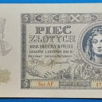 1941.  5 Złotych UNC