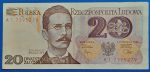 1982.  20 Złotych VF