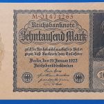 1922.  10.000 Mark VF "kisalakú"