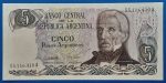 1983-1984.  5 Peso UNC