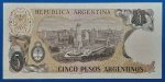 1983-1984.  5 Peso UNC - Image 2