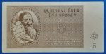 1943.   5 Kronen EF Theresienstadt Getto - Image 2