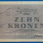 1943.  10 Kronen F Theresienstadt Getto