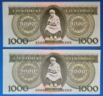 1996.01.15 1.000 Forint  EF "E" betűjeles sorszámkövető - Image 2
