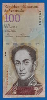 2012. 100 Bolívares AUNC