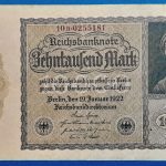 1922.  10.000 Mark F "kisalakú"