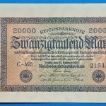 1923.     20.000 Mark  AUNC