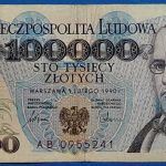 1990. 100.000 Złotych F