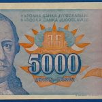 1994. 5.000 Dinara VF
