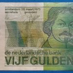 1973. 5 Gulden VF