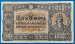 1923.  1.000 Korona F "kis alakú" Magyar Pénzjegynyomda jelöléssel