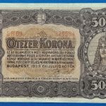1923.  5.000  Korona F  "kis alakú" Magyar Pénzjegynyomda jelöléssel
