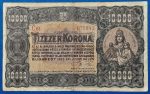 1923. 10.000 Korona F "kis alakú" Orell Füssli nyomdahely jelöléssel