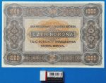 1920. 1.000 Korona VF "Nagyalakú" Orell Füssli nyomdahely jelöléssel - Image 2