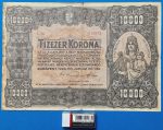 10.000 Korona F "nagy alakú" Orell Füssli nyomdahely jelöléssel