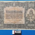 10.000 Korona F "nagy alakú" Orell Füssli nyomdahely jelöléssel