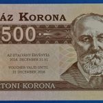 2016.  500 Balatoni Korona UNC