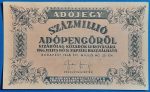 1946. 100.000.000  Adópengő EF fehér papíron