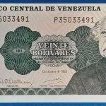 1992. 20 Bolívares AUNC