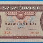 1957.05.23 100 Forint  VF